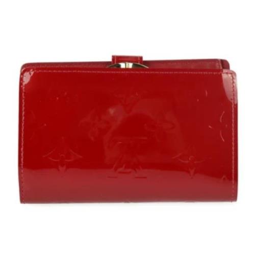 Louis Vuitton Vintage Pre-owned Belagd canvas plnbcker Red, Dam