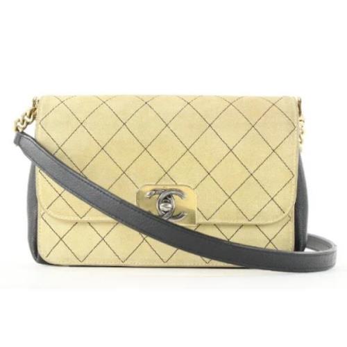 Chanel Vintage Andrahands Axelväska Beige, Dam