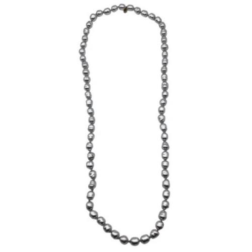 Chanel Vintage Pre-owned Metall halsband Gray, Dam