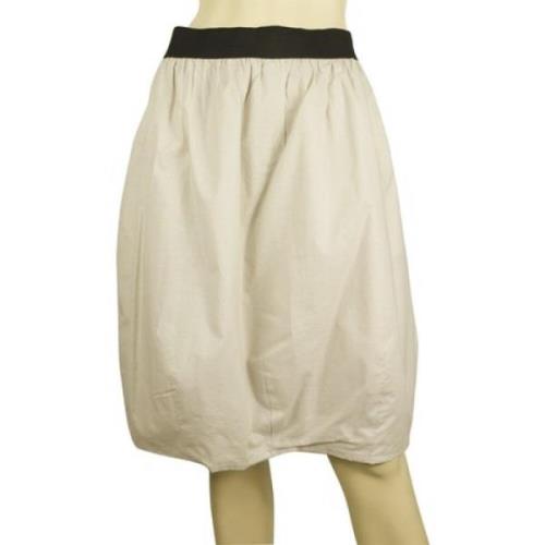 Marni Pre-owned Bubbelhem knälängd kjol Beige, Dam