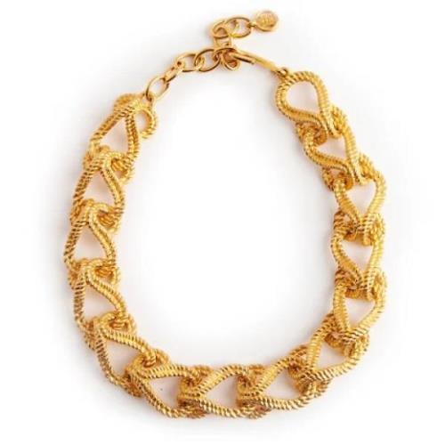 Givenchy Pre-owned Pre-owned Metal necklaces Yellow, Dam