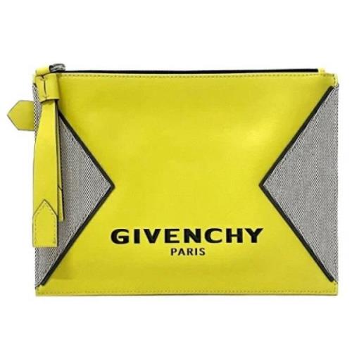 Givenchy Pre-owned Pre-owned Läder kuvertvskor Yellow, Dam