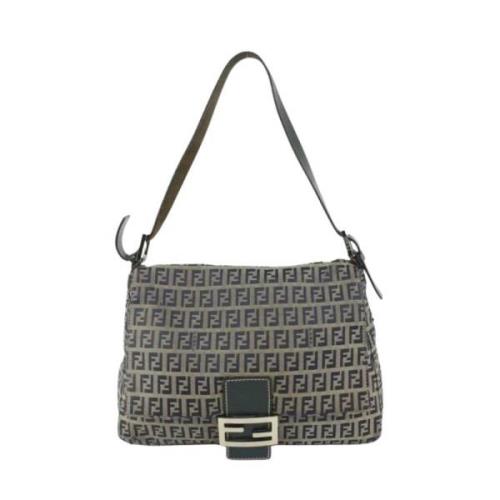 Fendi Vintage Förägd Canvas Fendi-Vskor Brown, Dam