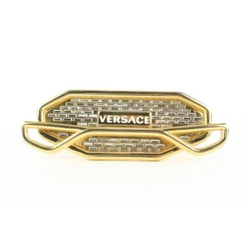 Versace Pre-owned Pre-owned Metall ringar Yellow, Unisex