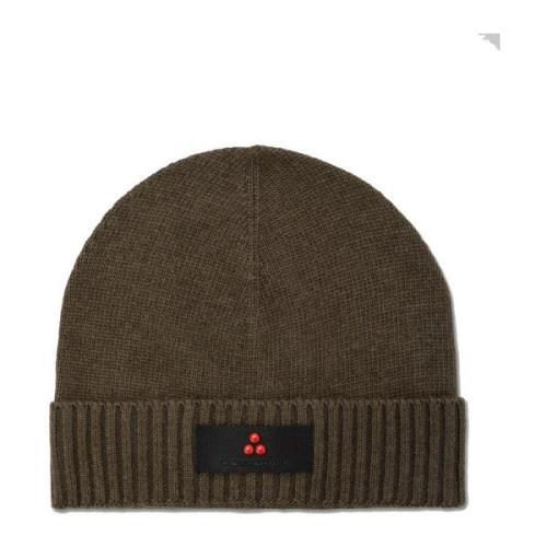 Peuterey Ullblandning Beanie Mössa Green, Herr