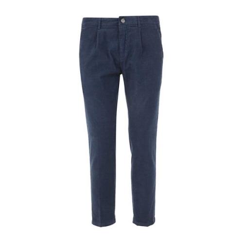 Department Five Prince Chinos Trouserswith Pences IN Velvet Blue, Herr