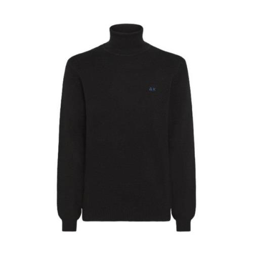 Sun68 Klassiska Turtlenecktröjor Black, Herr