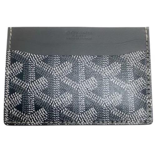 Goyard Vintage Förägande Grått Läder Goyard Plånbok Gray, Dam