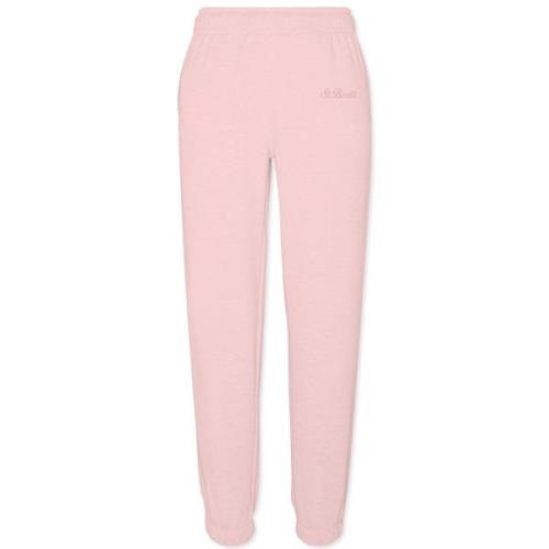 MC2 Saint Barth Rosa Byxor med Broderad Logotyp Pink, Dam