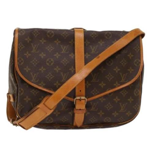 Louis Vuitton Vintage Pre-owned Canvas louis-vuitton-vskor Brown, Dam