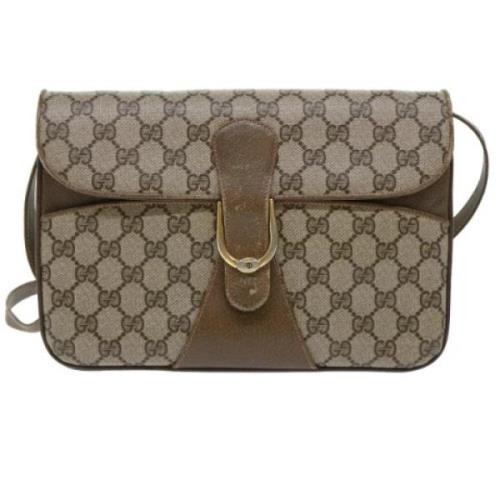 Gucci Vintage Pre-owned Canvas gucci-vskor Brown, Dam