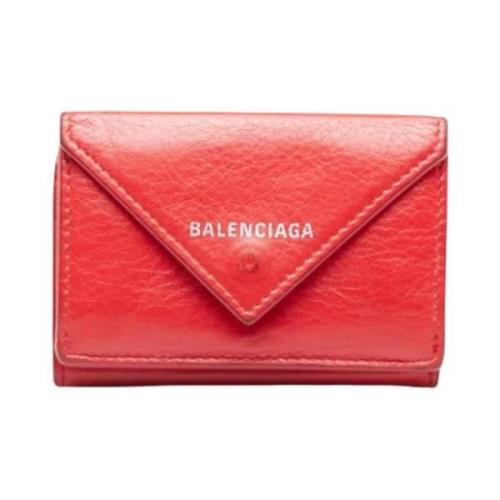 Balenciaga Vintage Röd läder Balenciaga plånbok Red, Dam