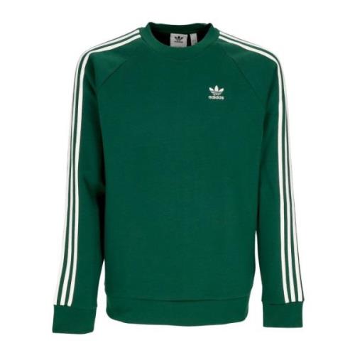 Adidas 3-Stripes Crewneck Sweatshirt Green, Herr