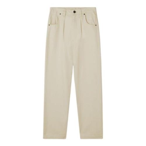 American Vintage Ecru Denim Jeans Beige, Dam