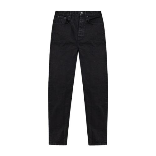 Balenciaga Svarta Straight Leg Jeans Black, Herr