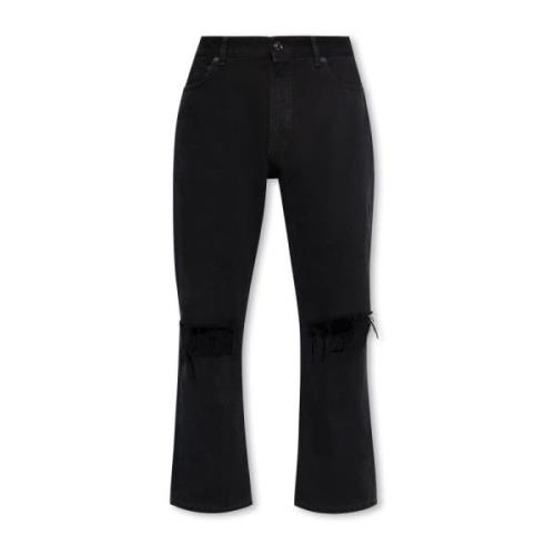 Balenciaga Jeans med en vintageeffekt Black, Herr