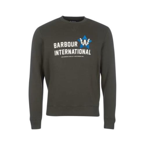 Barbour Legacy A7 Sweatshirt - Inspirerad av motorsport Gray, Herr