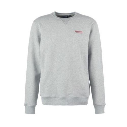 Barbour Charlton Round Neck Sweatshirt Gray, Herr