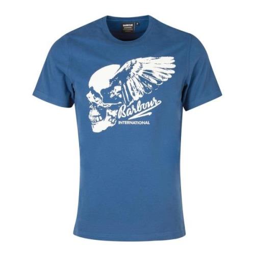 Barbour Grafiskt Tryck T-shirt Blue, Herr