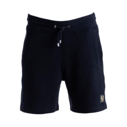 Belstaff Avslappnade bomullsshorts Black, Herr