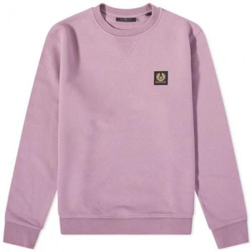 Belstaff Lavendel Bouclé Bomullssweatshirt Pink, Herr