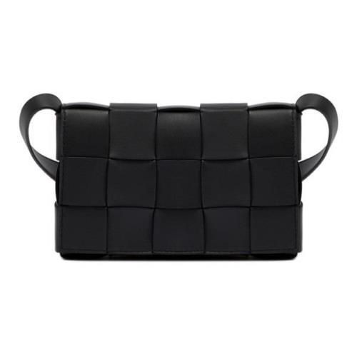 Bottega Veneta Svarta väskor med 98% bomull Black, Herr