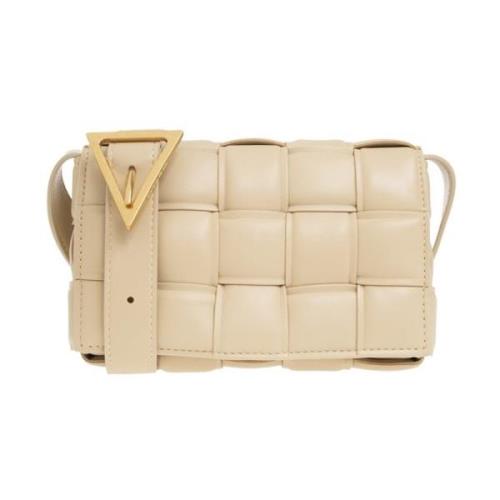 Bottega Veneta Padded Cette Small shoulder bag Beige, Dam