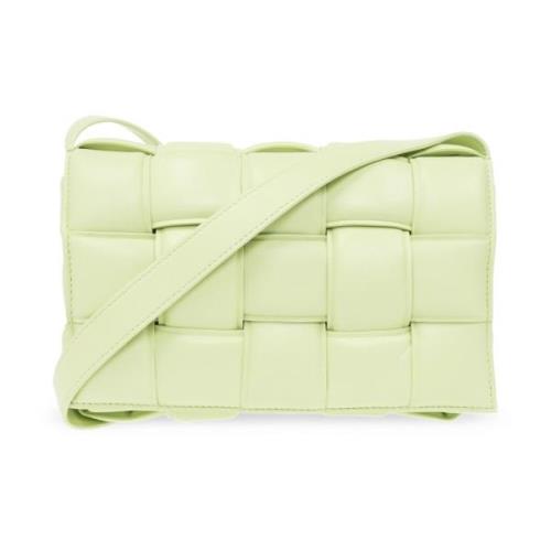 Bottega Veneta ‘Vadderad Kassett Small’ axelväska Green, Dam