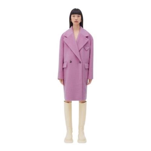 Bottega Veneta Double-Breasted Coats Purple, Dam