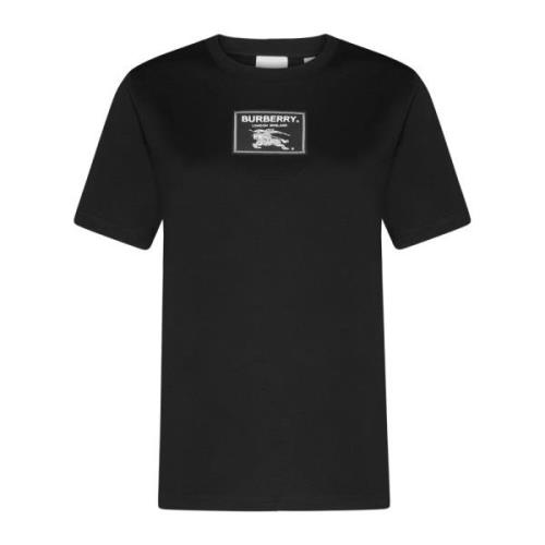Burberry Klassisk Nero Bomull T-Shirt Black, Dam