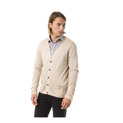 Byblos Stilig Beige Cardigan Uppgradering Beige, Herr