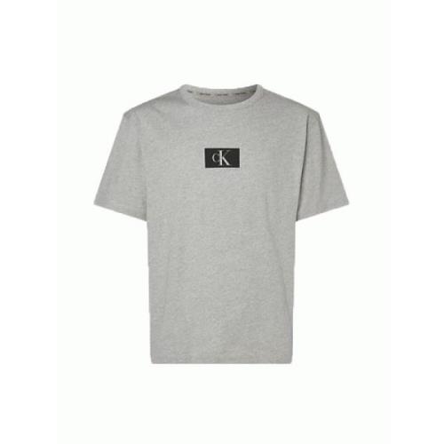 Calvin Klein Premium Ekologisk Bomull Lounge T-Shirt Gray, Herr