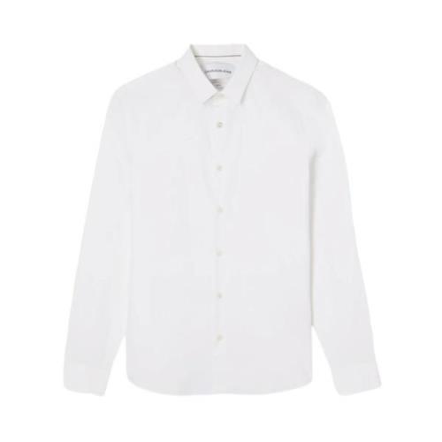 Calvin Klein Stilig Skjorta för Män White, Herr