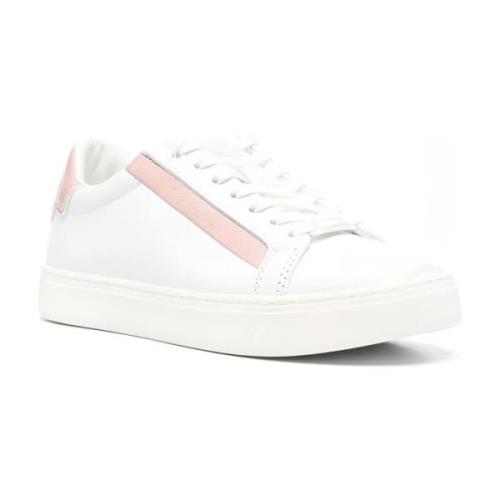 Calvin Klein Läder Sneakers för Kvinnor White, Dam