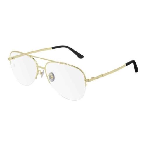 Cartier Guld Transparent Ct0256O Glasögon Yellow, Unisex