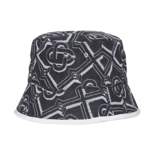 Casablanca Indigo Monogram Denim Hat Gray, Unisex