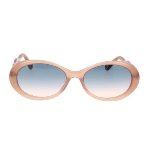 Chloé Chloé-inspirerade ovala solglasögon Pink, Dam