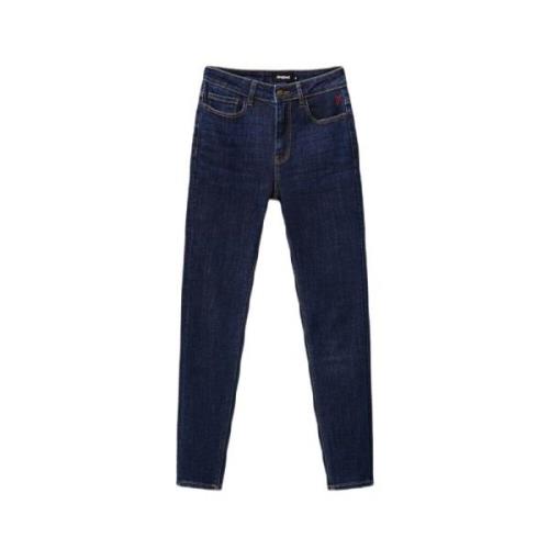 Desigual Skinny Jeans Blue, Dam