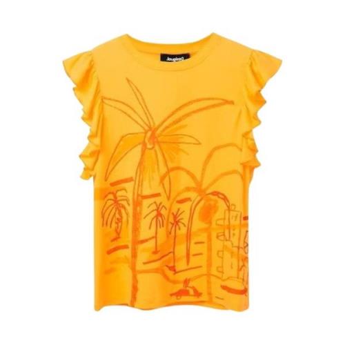 Desigual T-shirt Orange, Dam