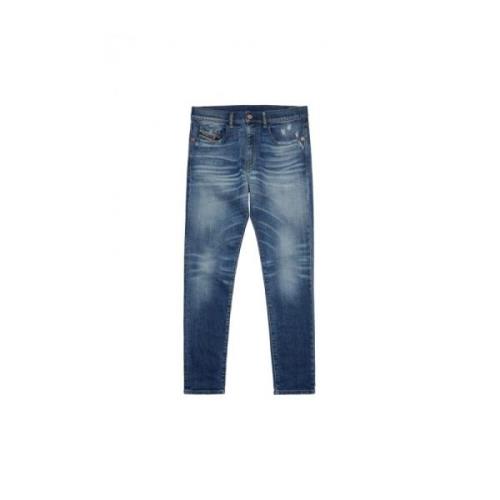 Diesel Slim-Fit Jeans, Blå, Stilfull och Bekväm Blue, Herr