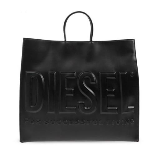 Diesel ‘Dsl 3D’ shopper väska Black, Dam