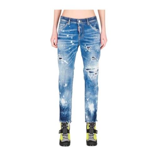 Dsquared2 Uppdatera din denimkollektion med Cool Girl Straight Jeans B...