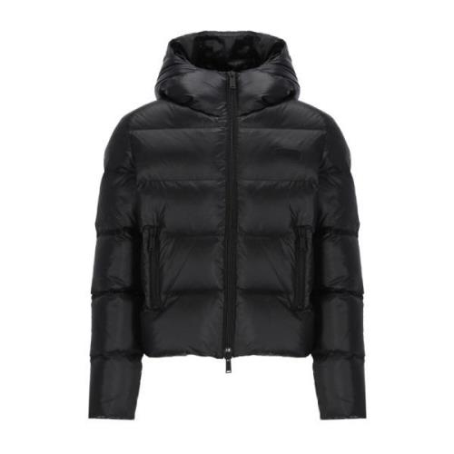 Dsquared2 Svart Quiltad Dunjacka för Kvinnor Black, Dam