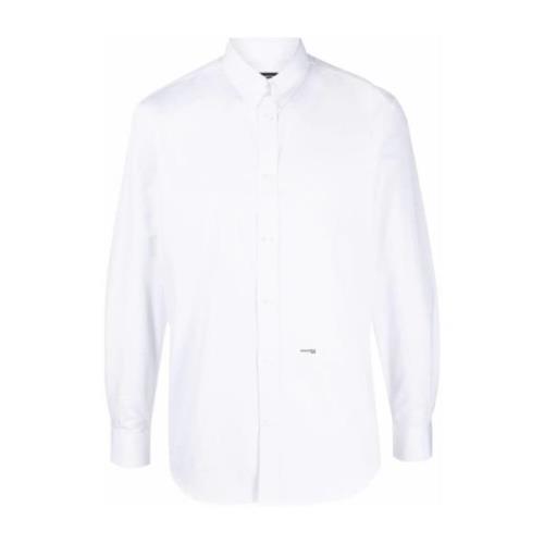 Dsquared2 Ss22 Vit Bomullsskjorta White, Herr