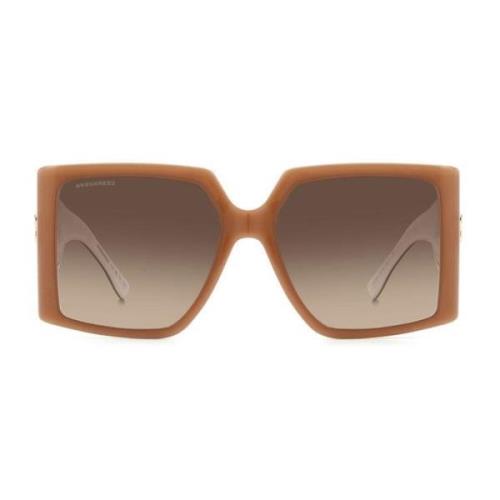 Dsquared2 Unika design solglasögon med D2-logotyp Brown, Dam