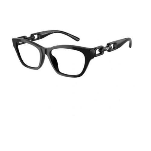 Emporio Armani Ea3223U-5017-53 Shiny Black Cat Eye Glasses Black, Dam
