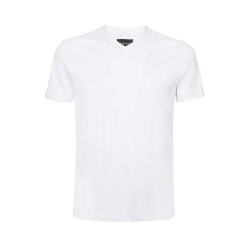 Emporio Armani V-Hals T-Shirt White, Herr