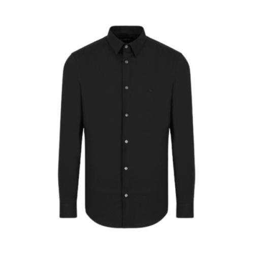 Emporio Armani Svarta skjortor, Modell: 8N1C09 1Ni9Z.0999 Black, Herr
