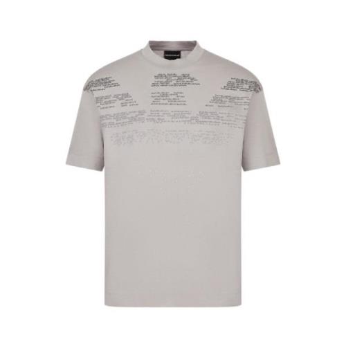 Emporio Armani T-Shirt T-Shirt, Klassisk Stil Gray, Herr