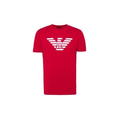 Emporio Armani T-Shirts Red, Herr
